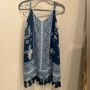 Blue Show Me Your Mumu mini dress